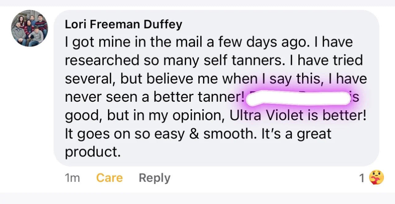 TMLL Ultra Violet Self Tanner!