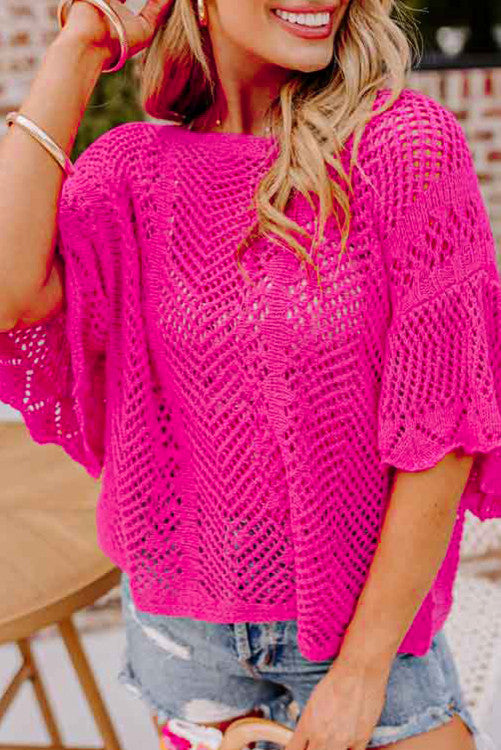 Pretty n Pink mesh top ⭐️