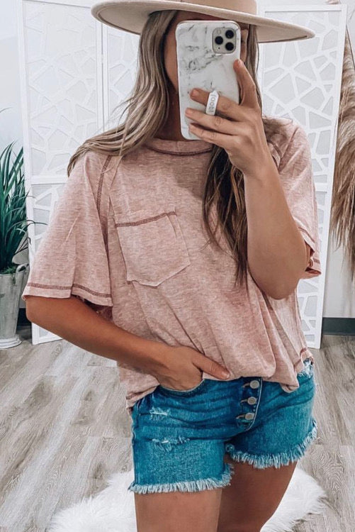 Dusty Pink Exposed Top- PC