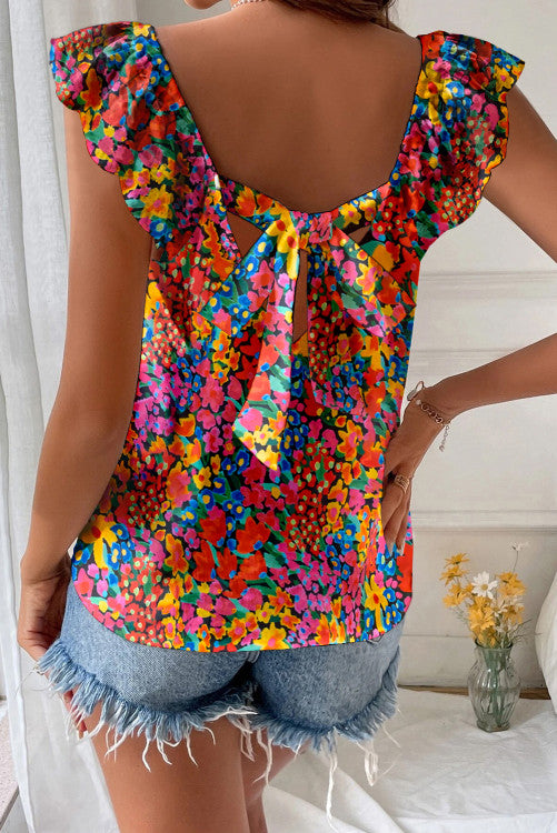 Bow Floral Tank