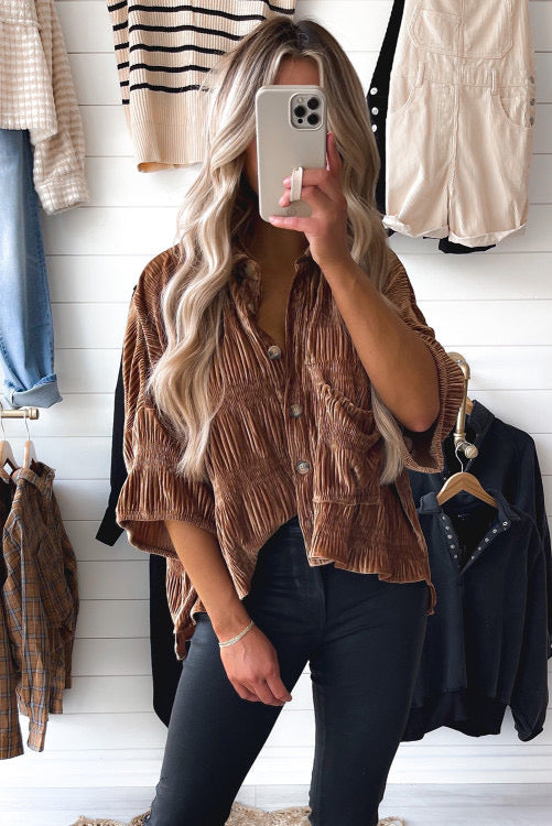 Honey Ribbed Top- PC