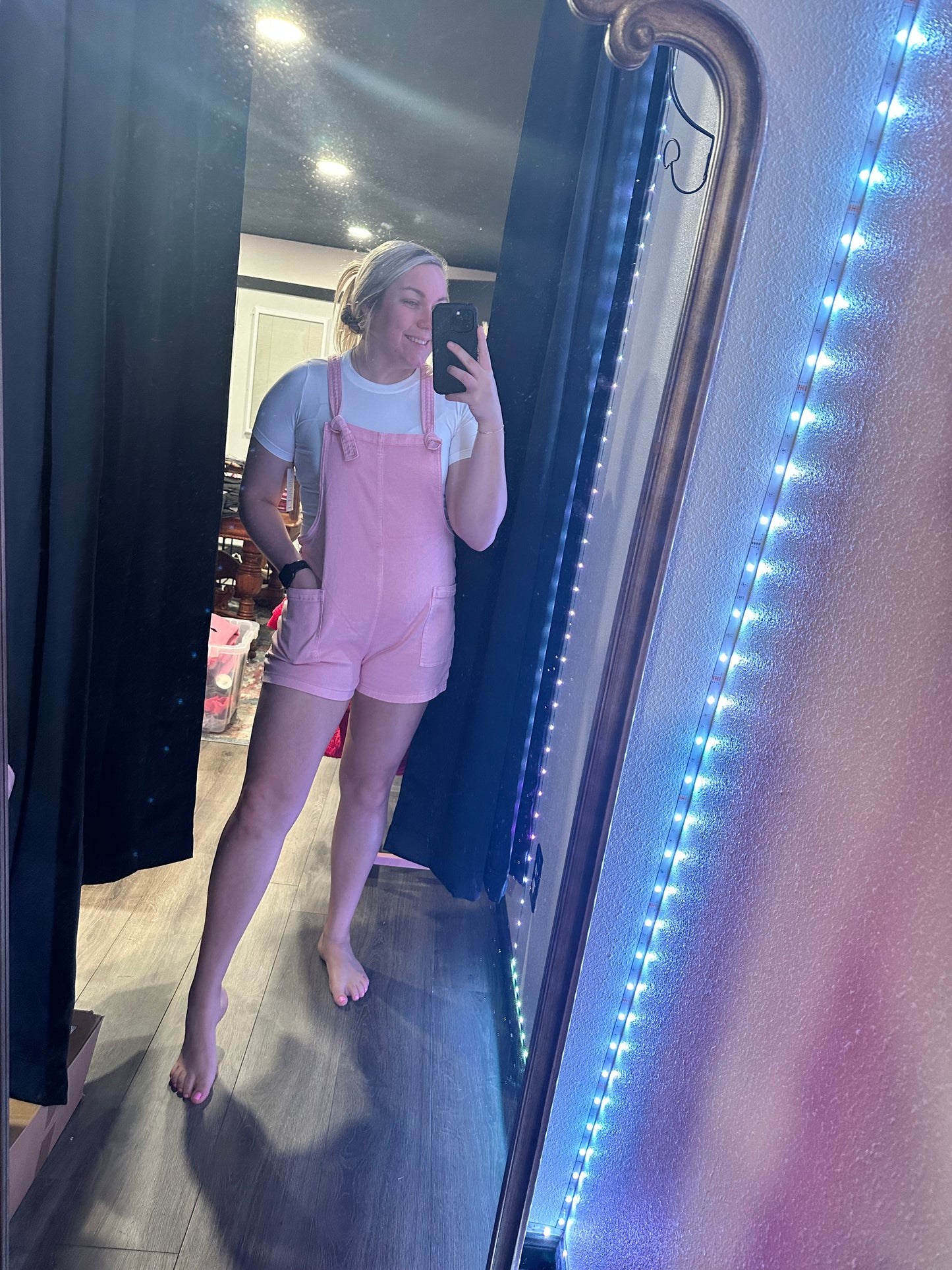 Pink Queen Denim Romper🪩