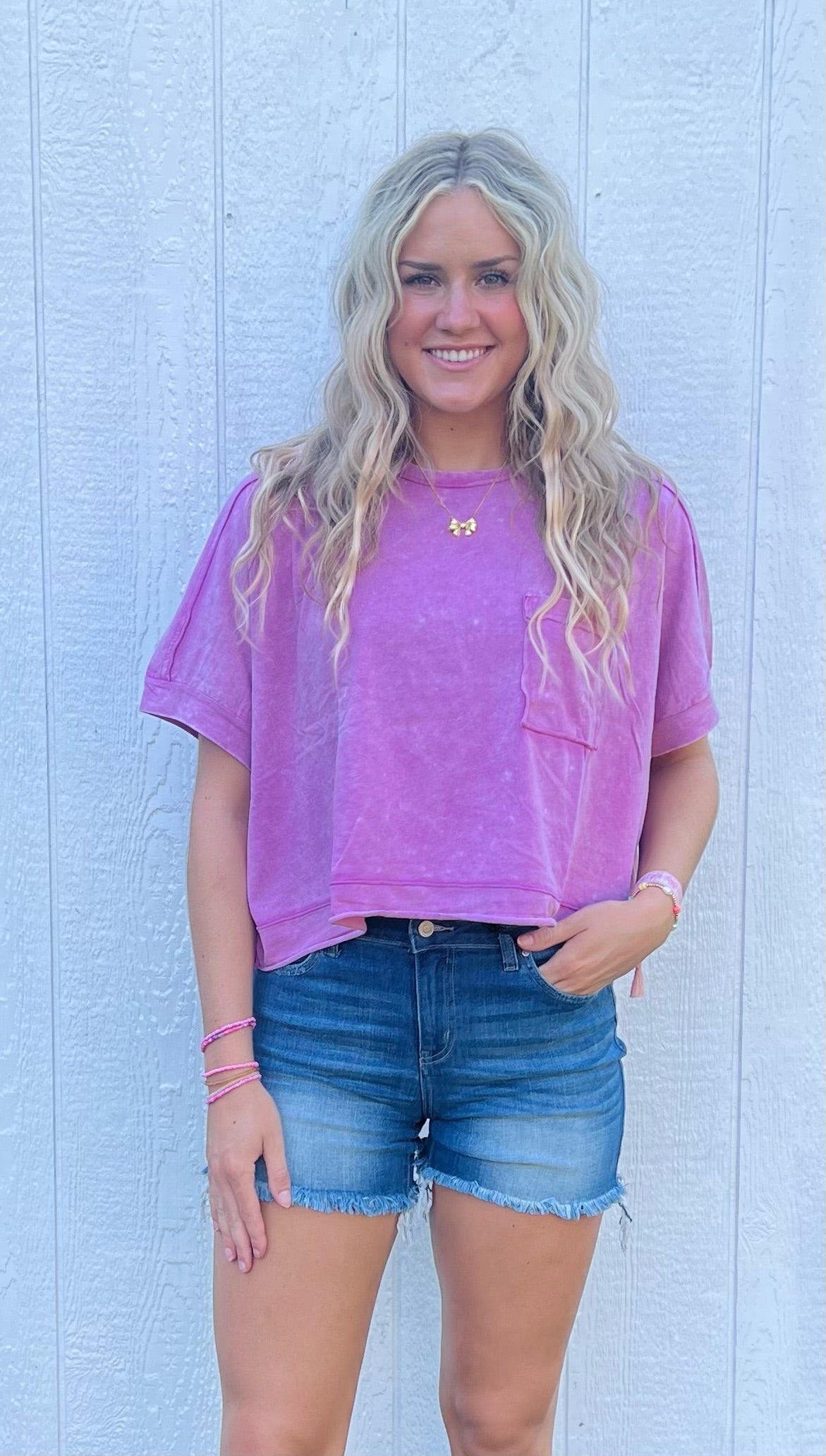 Violet Acid Wash Crop-DEALS