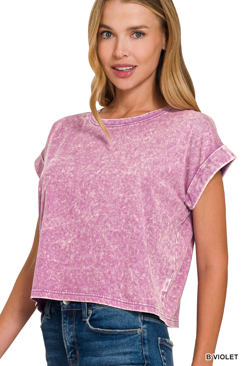 Acid Wash Crop DOORBUSTER