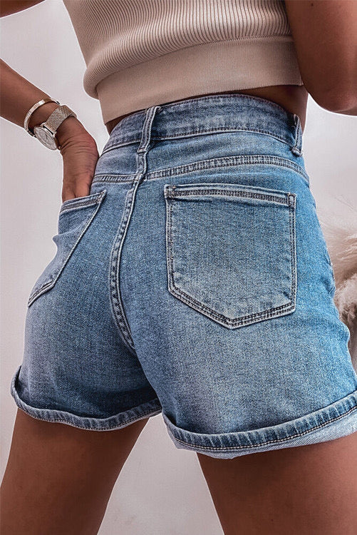 rhinestone denim shorts⭐️
