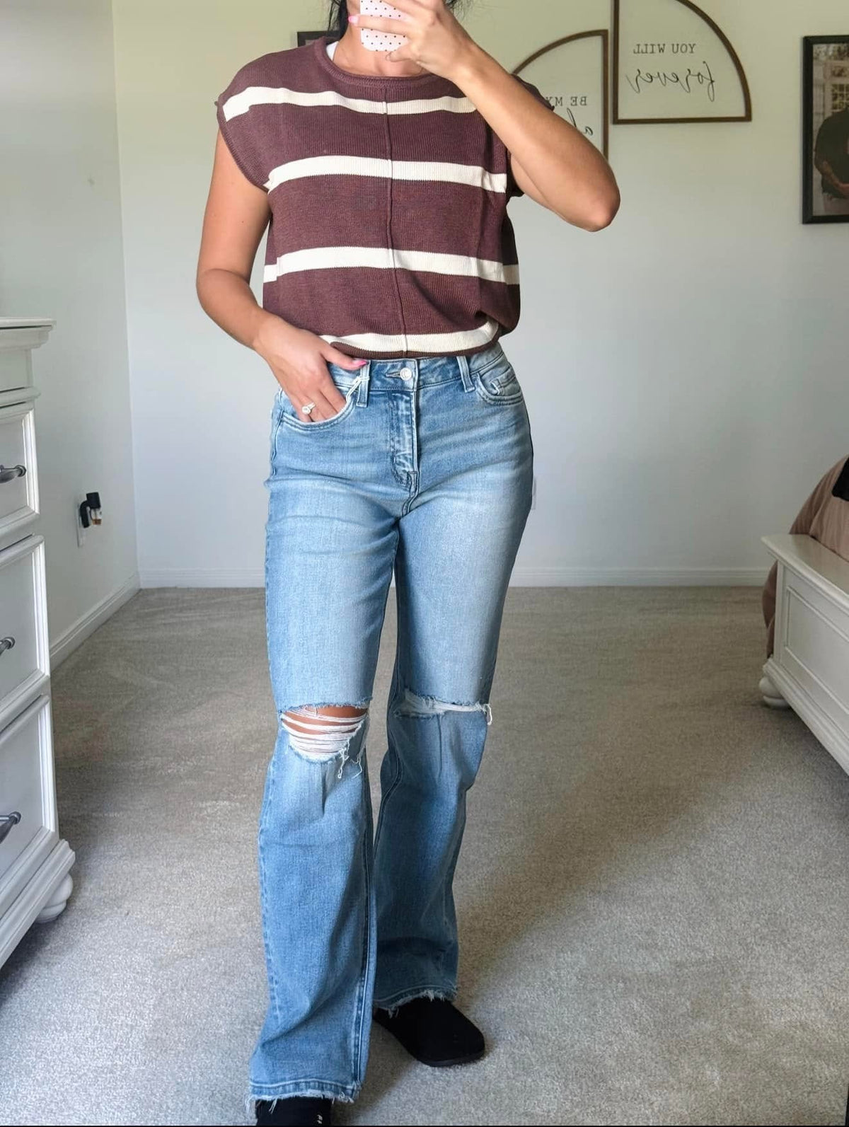 Lovervet High Rise Distressed Denim