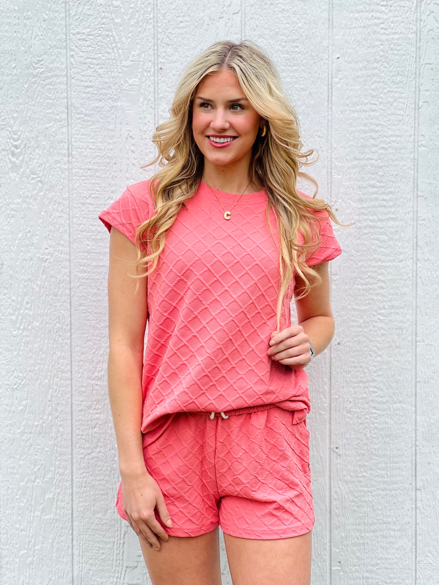 Summer Vibes Coral Set-DEALS