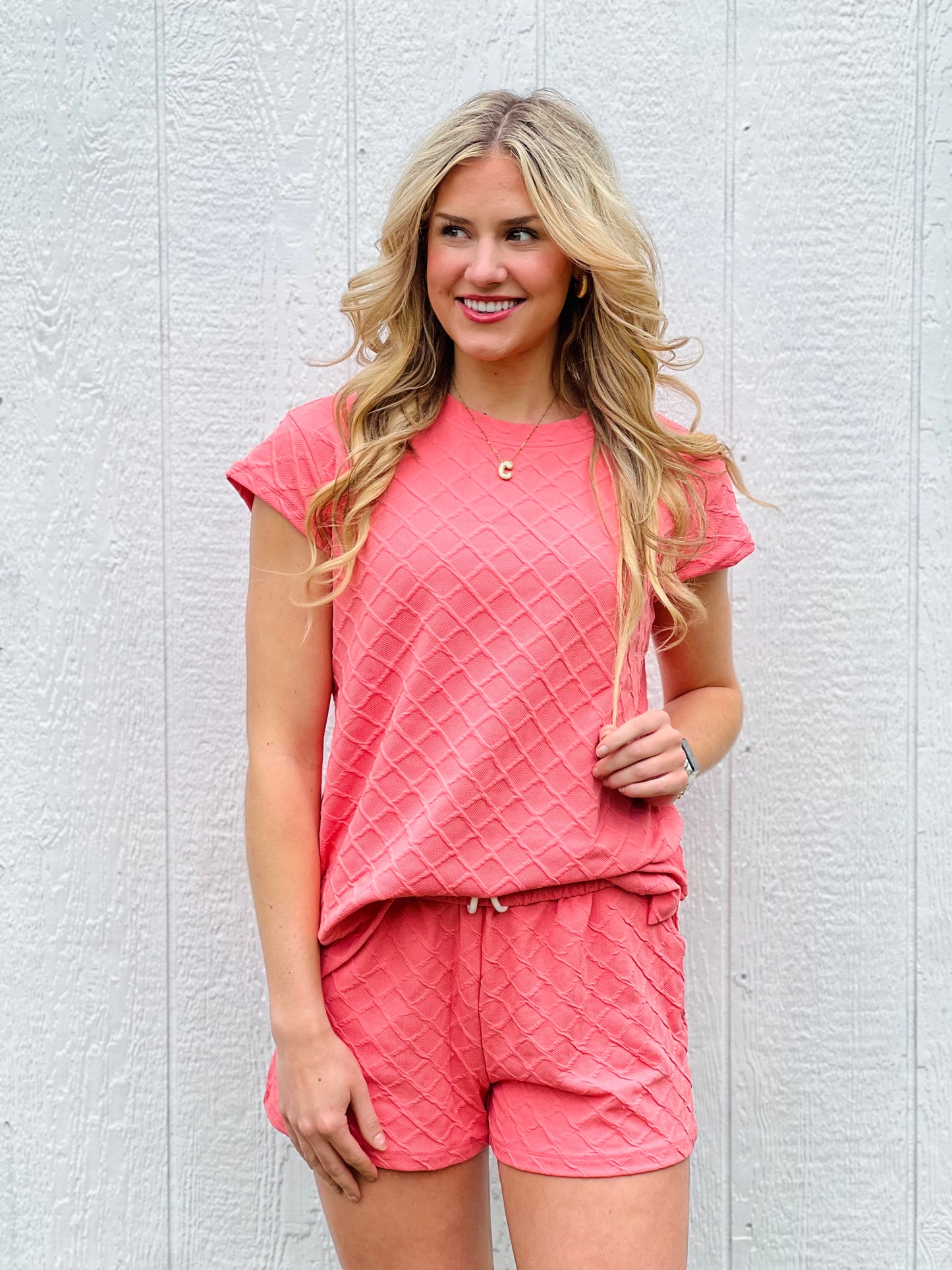 Summer Vibes Coral Set-DEALS