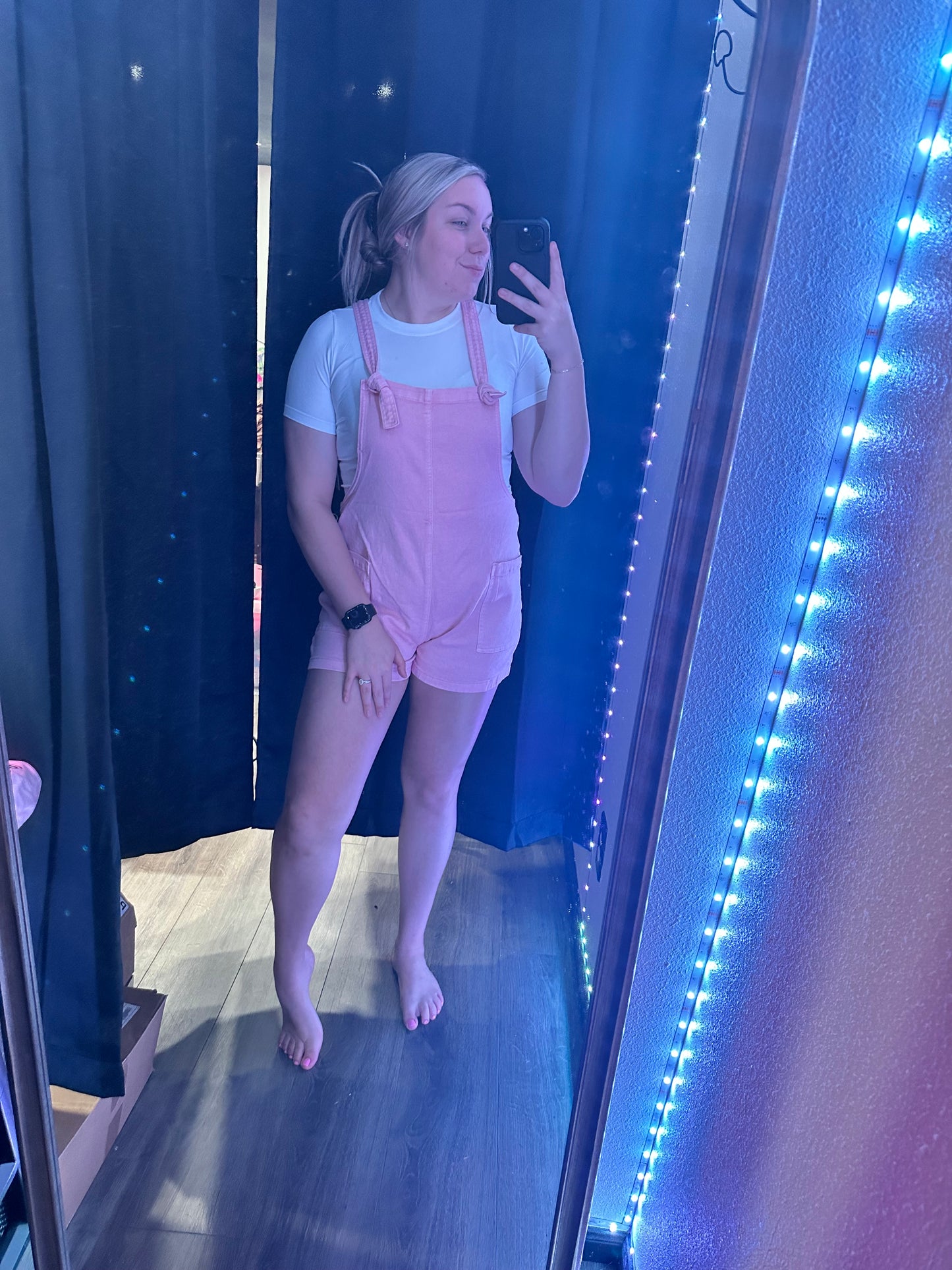 Pink Queen Denim Romper🪩