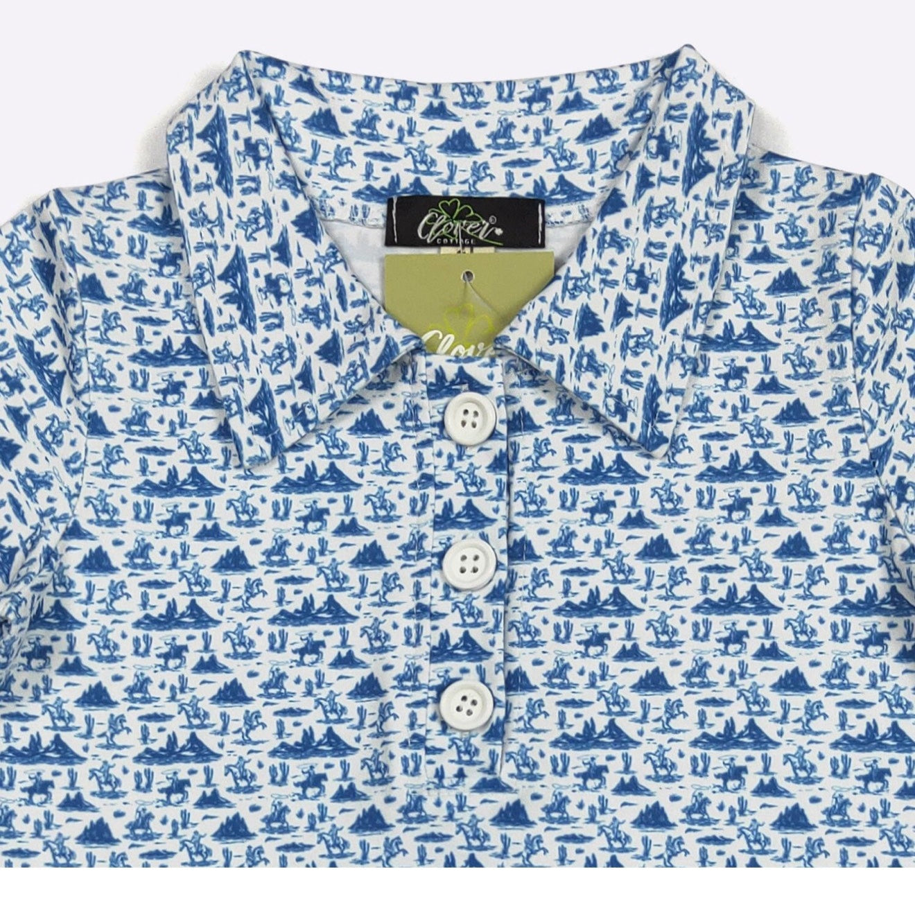 Blue Cowboy Polo-KIDS