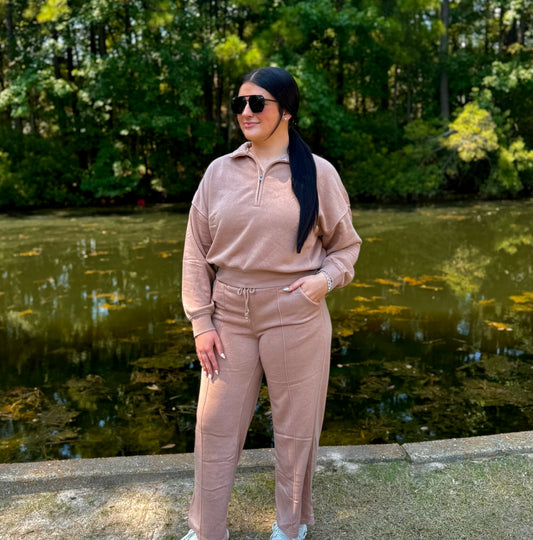 Mocha Season Sweat Set-DEALS