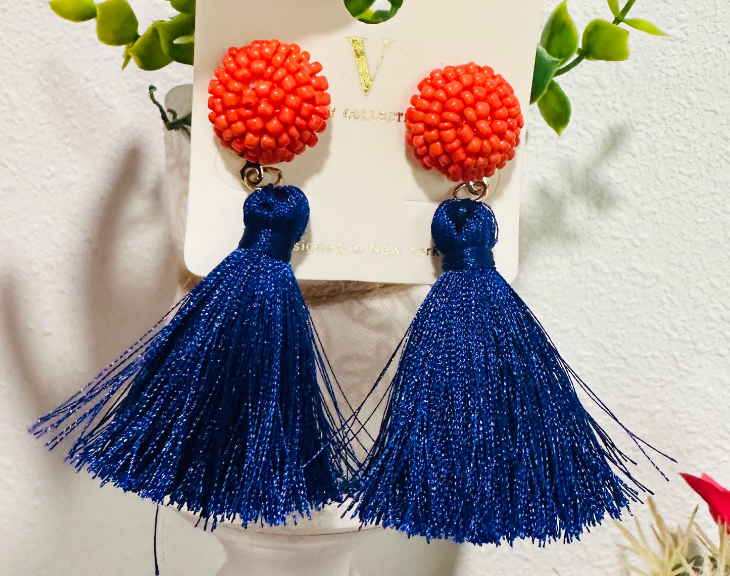Beaded/Fringe Stros' Earrings