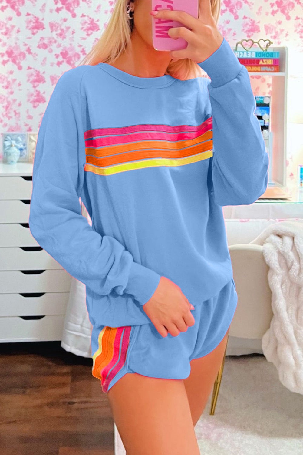 Blue Sunset Stripes Set RTS