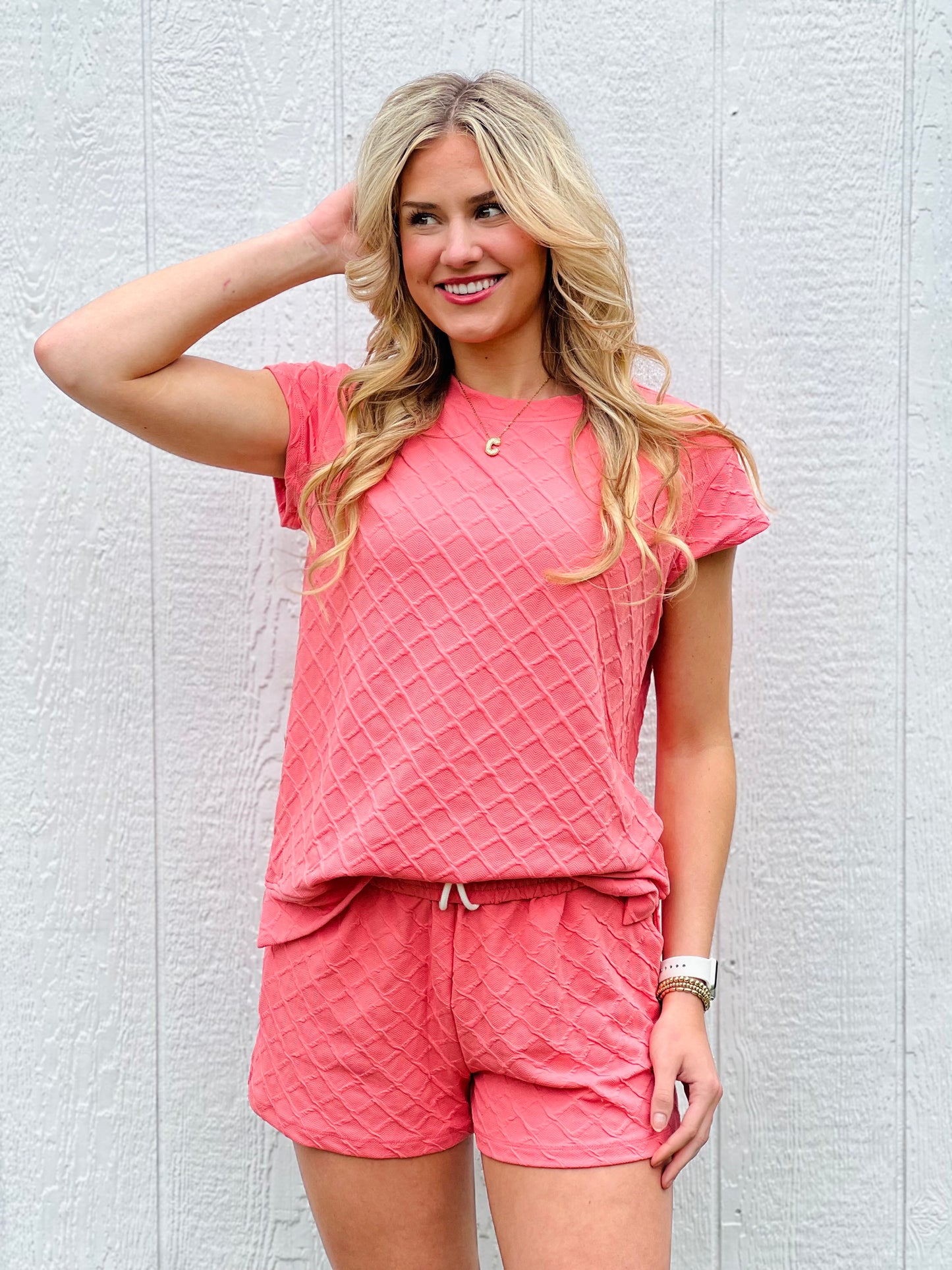 Summer Vibes Coral Set-DEALS