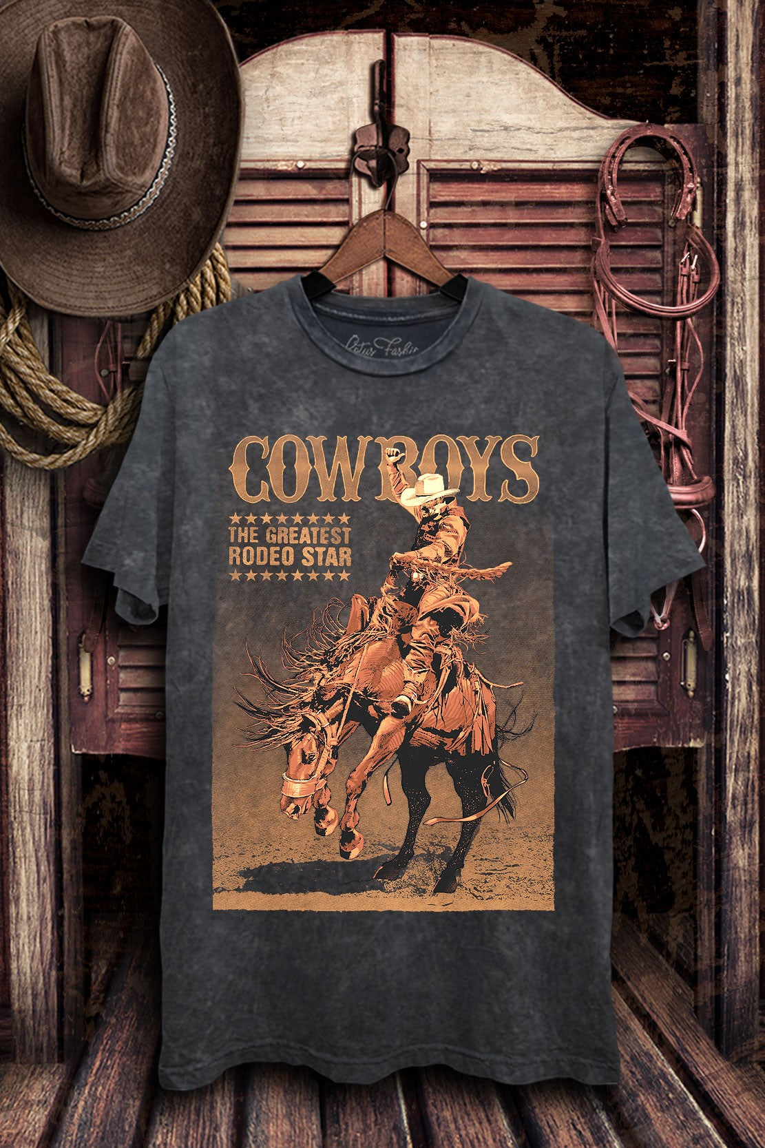 Cowboys Mineral Wash Tee-PO