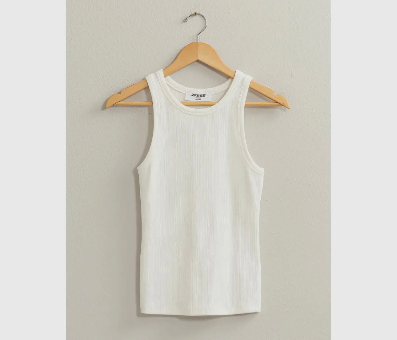 Summer Daze White Ribbed Tank- DEALS