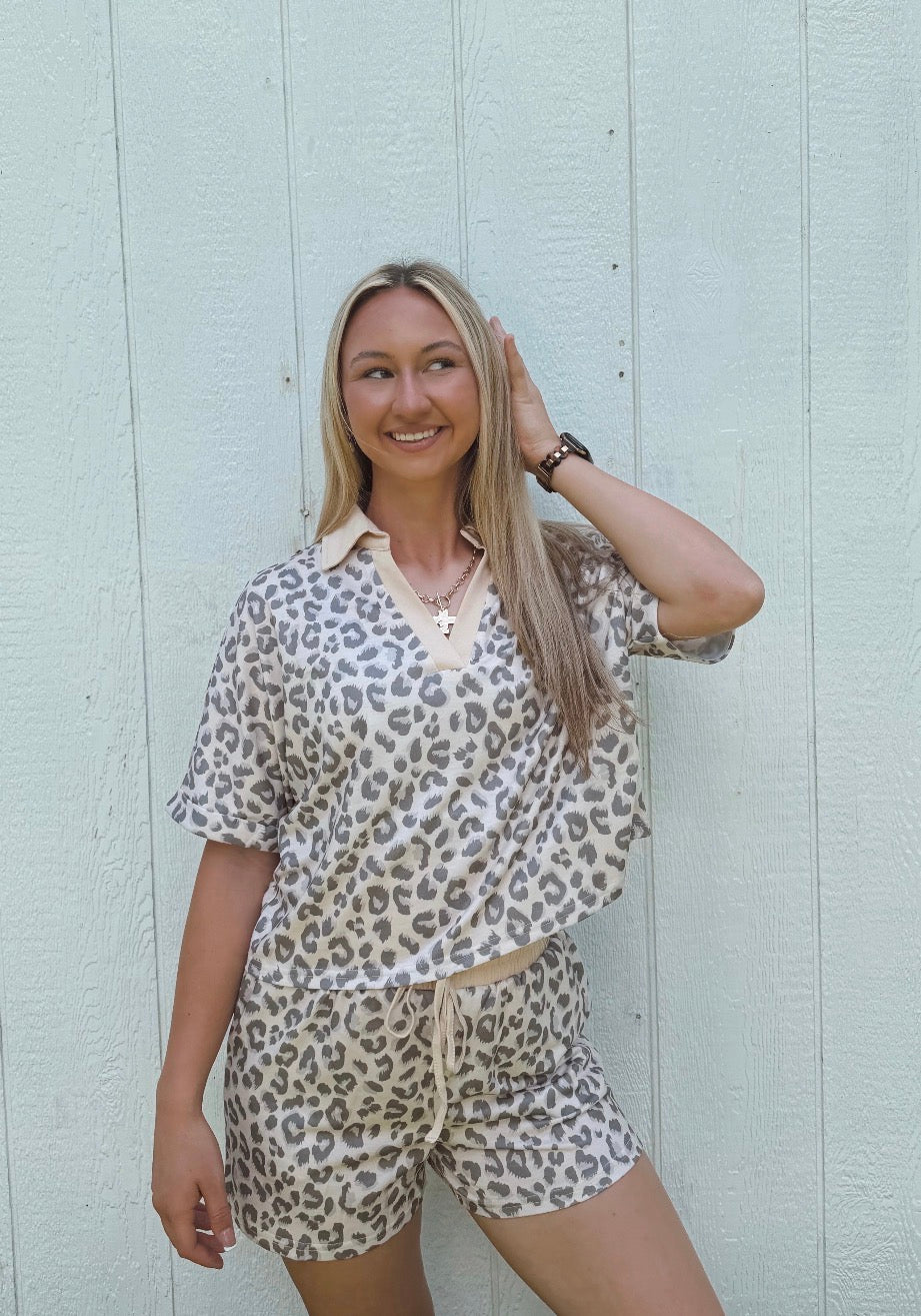 Leopard Lounge Set
