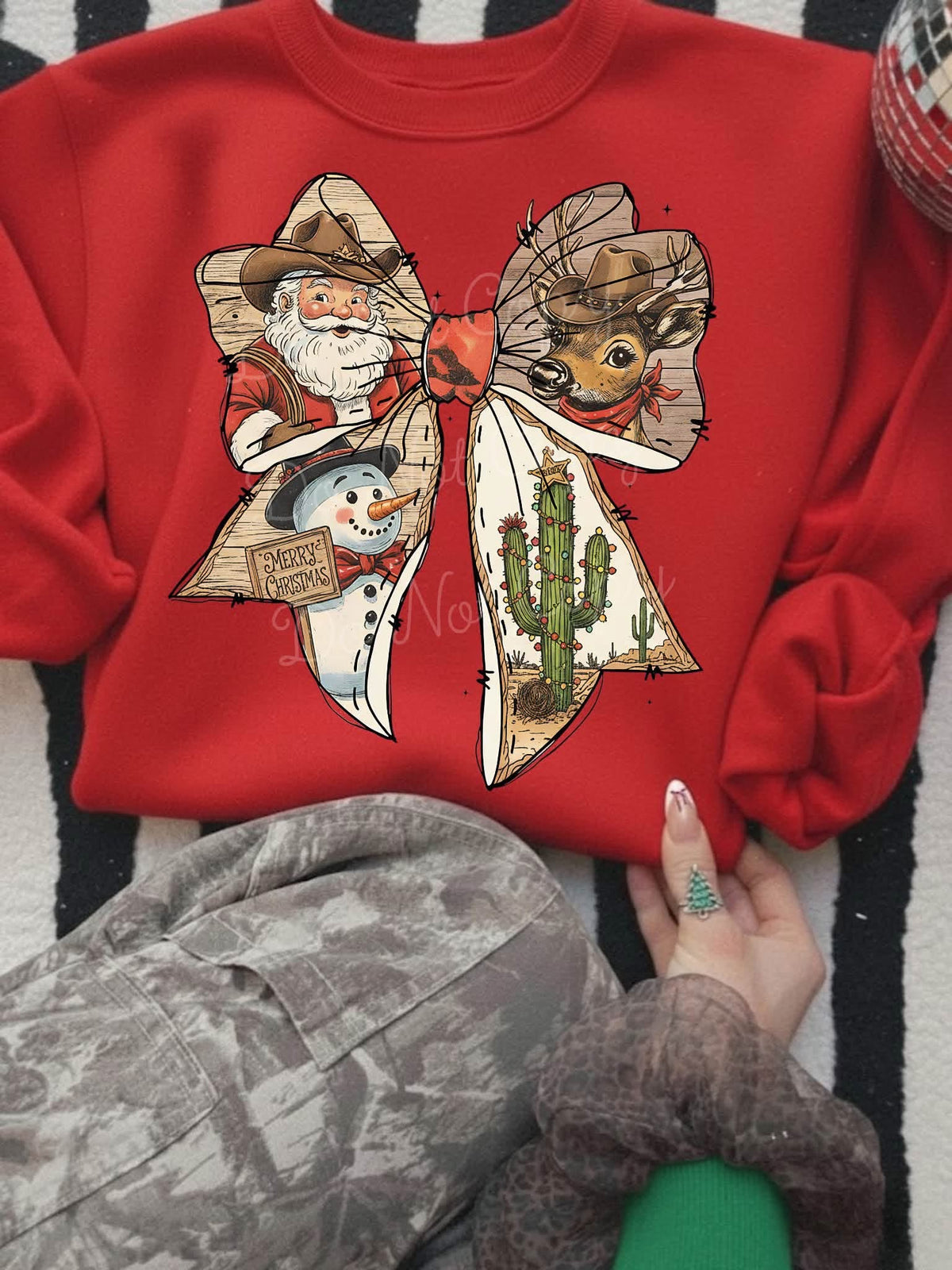 Cowboy Coquette Santa