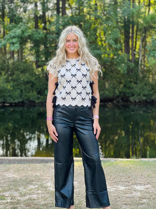 Sweater Weather Bow Top-DEALS