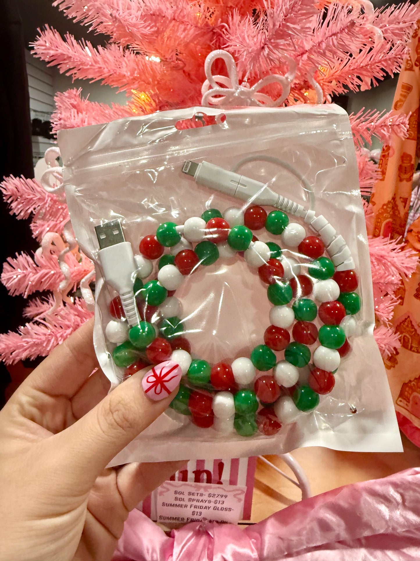 Beaded phone charger DOORBUSTER