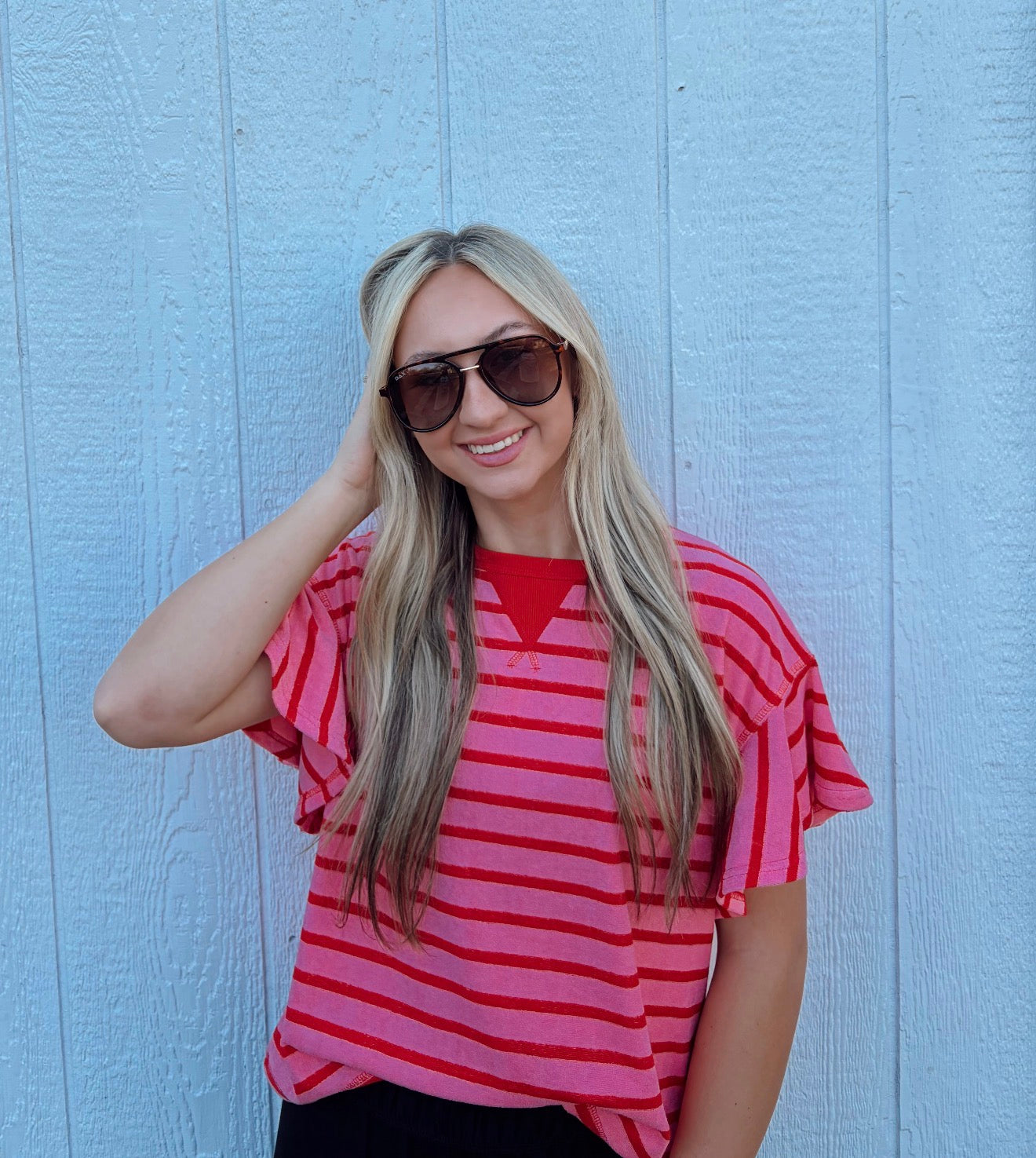 Sweetheart Striped Top