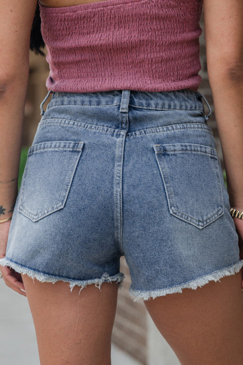 Pearl Denim Shorts-DEALS