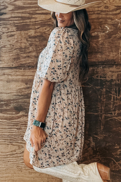 Take me to the Rodeo Floral Dress-PO