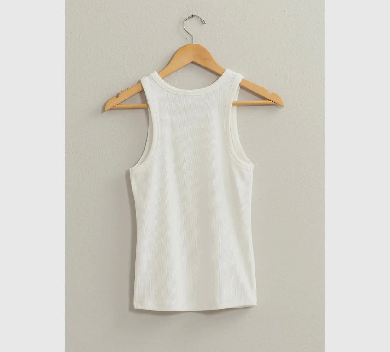 Summer Daze White Ribbed Tank- DEALS