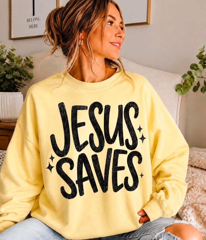 Jesus Saves-Black