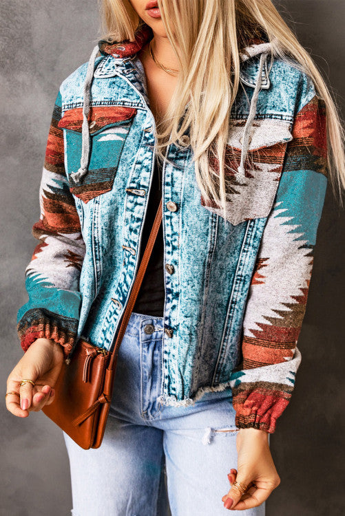 Aztec Denim Jacket-PO