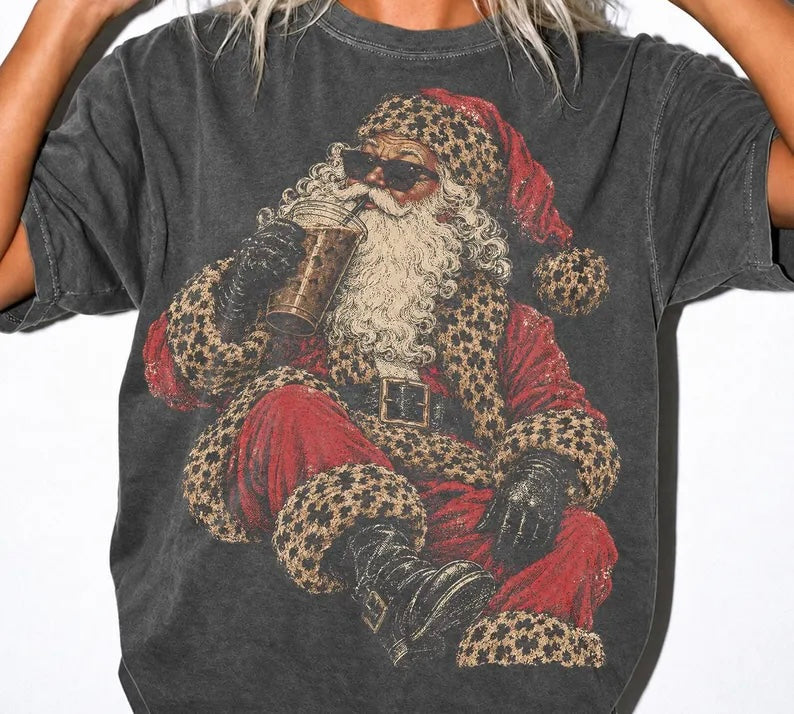 Leopard Duck Santa
