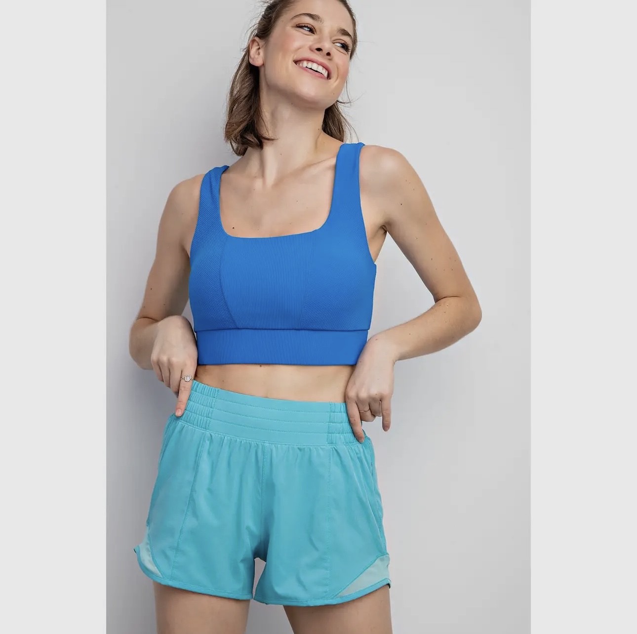 Icy Blue Running Shorts-DEALS