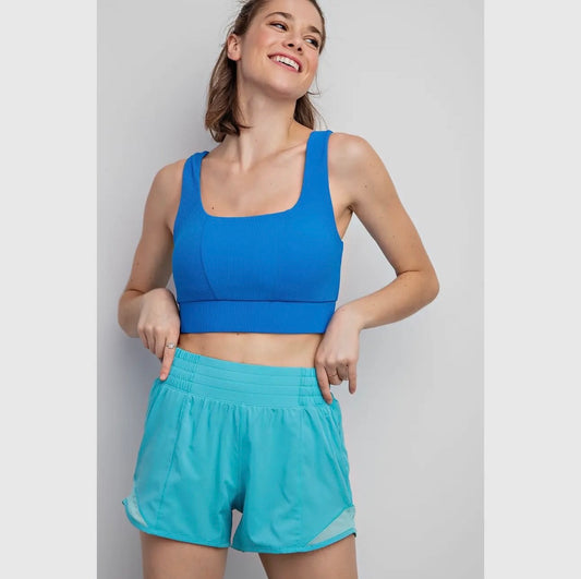 Icy Blue Running Shorts-DEALS