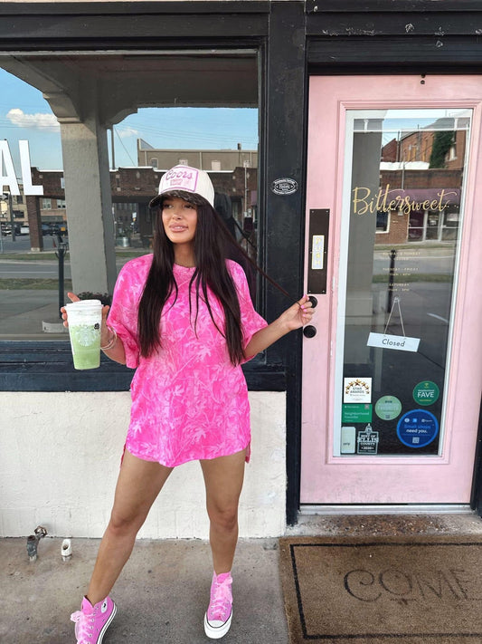 Hot Pink Camo Short Set-DEALS