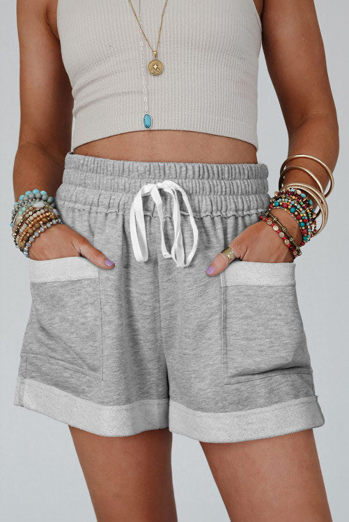 Lazy Day Drawstring Shorts •