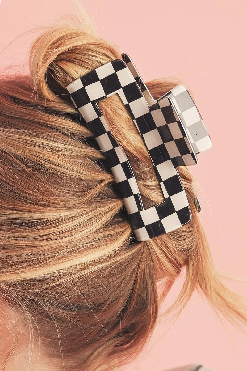 Checkered Hair Clip*