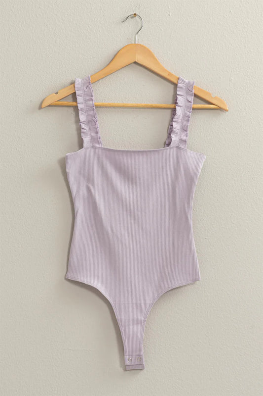 Purple Ruffle Bodysuit-DEALS